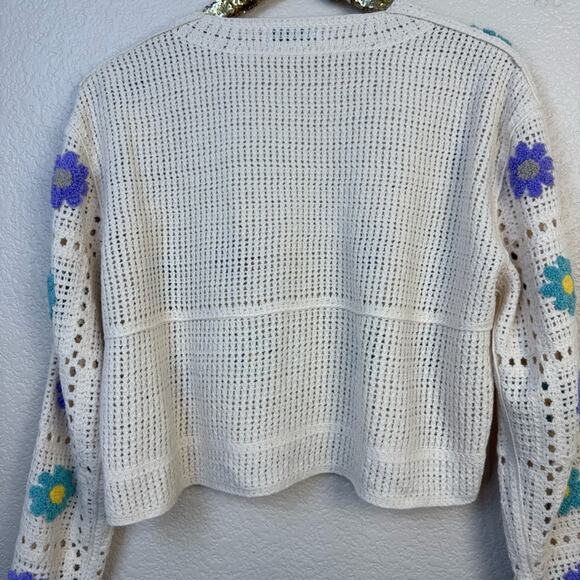 SO • Floral Crochet Sweater - Picture 11 of 13